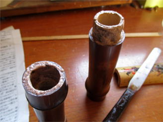 ホゾ部分の接合