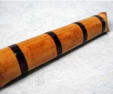 尺八修理、割れ止め。籐巻き・漆塗り　尺八修理工房幻海