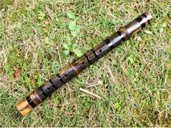 天吹（薩摩三節竹）　銘『黒柿』イメージ画像01　尺八修理工房幻海