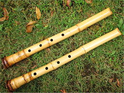 地無し尺八1尺8寸化粧籐巻きの尺八イメージ画像01　尺八修理工房幻海