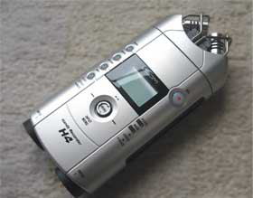 尺八の録音方法。Zoom H4での録音方法の参考写真01　尺八修理工房幻海